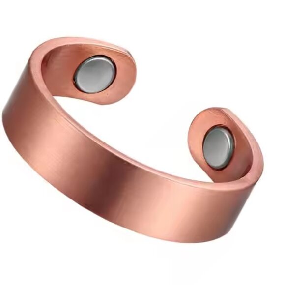 Pure Copper Ring Magnetic Energy Cuff Ring - Picture 2 of 2